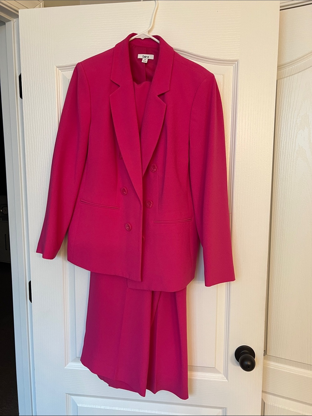 Women's Hot Pink Two-Piece Blazer and pants Suit